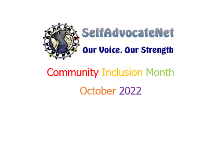 Community Inclusion Month October 2022