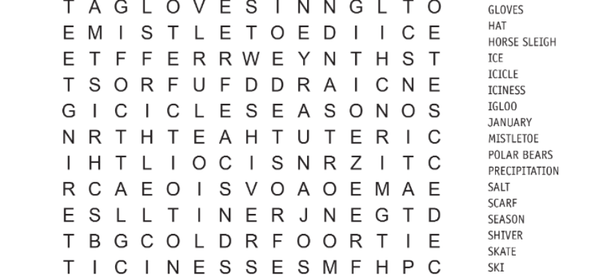 Winter Word Search 2022
