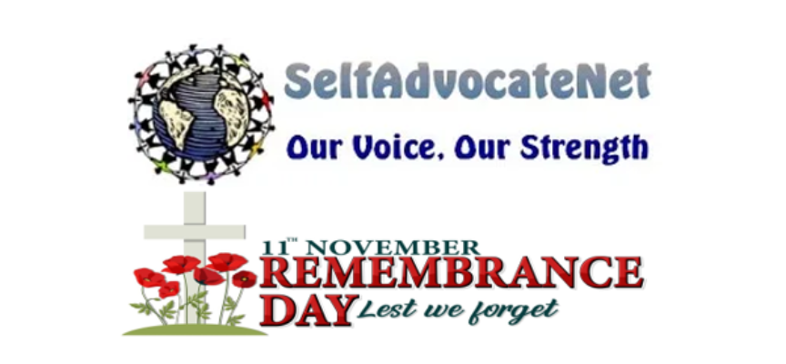 Selfadvocatenet.com Remembrance Day Page 2023 and Message.