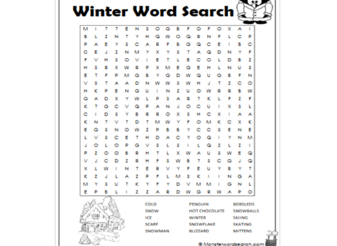 Winter Word Search 2023